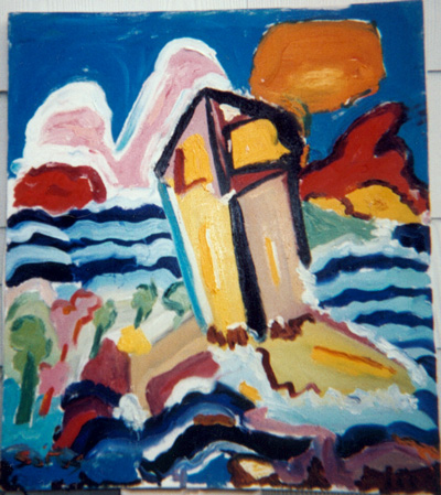 'Lighthouse' - Painting by Stephen Soitos